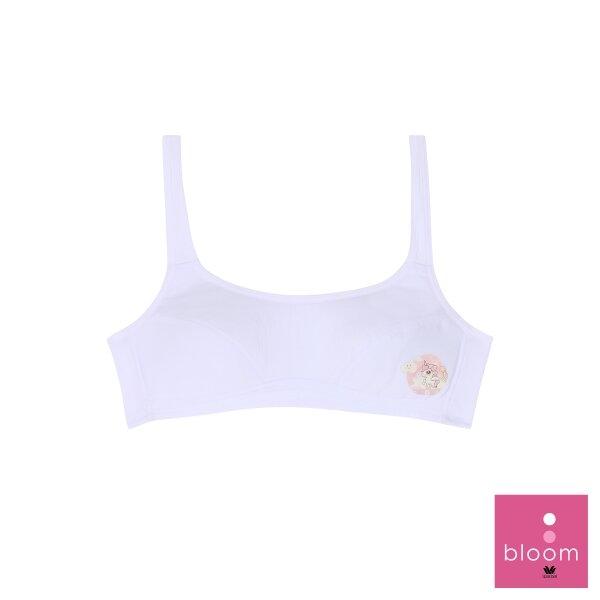 วาโก้ บราสำหรับเด็ก (Wacoal Bloom) Step 3 รุ่น WB1A08 ยกทรงไม่มีโครง สีขาว (WH)