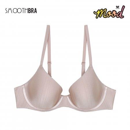 วาโก้มู้ด บราไร้ตะเข็บ เนียนซู้ด Smooth Bra by Wacoal Mood รุ่น MM1H18 สีเบจ (BE)