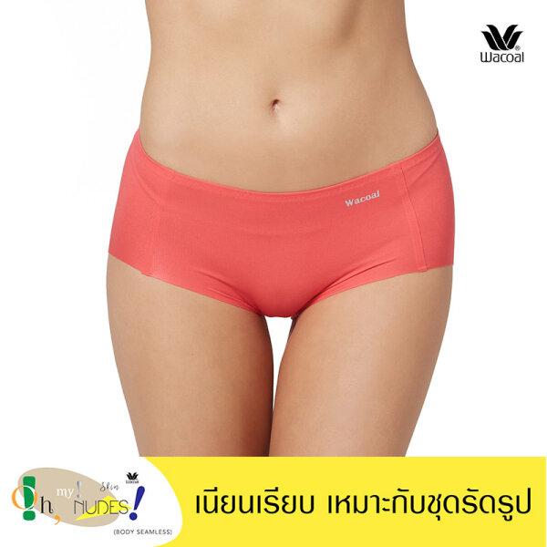 วาโก้ กางเกงในไร้ขอบ ครึ่งตัว (Wacoal Oh my nude Half Panty) รุ่น WU3199 Set 3 ชิ้น สีส้ม (OR)