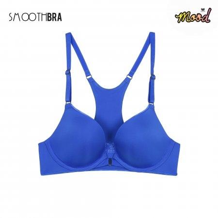 วาโก้มู้ด บราไร้ตะเข็บ เนียนซู้ด Smooth Bra by Wacoal Mood รุ่น MM1588 สีน้ำเงิน (BU)
