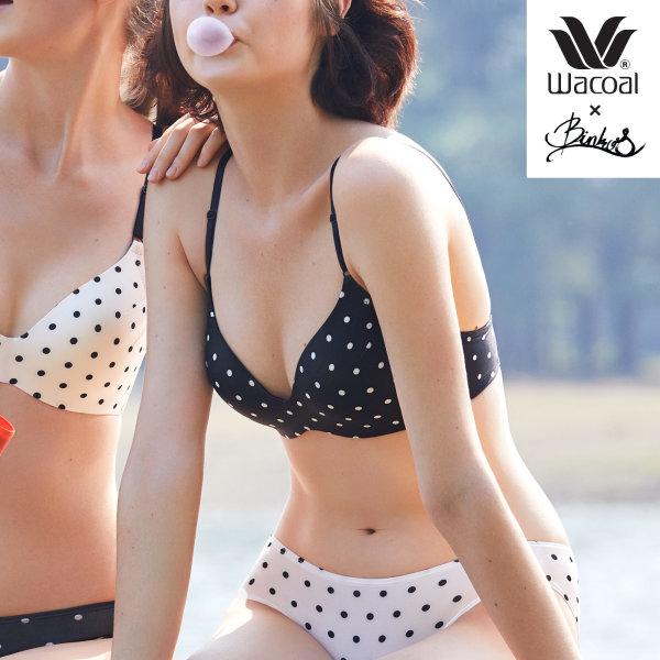 Wacoal X Binko รุ่น WB3Y05,W63Y05 สีดำ (BL)