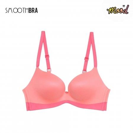 วาโก้มู้ด บราไร้ตะเข็บ เนียนซู้ด Smooth Bra by Wacoal Mood รุ่น MM1592 สีชมพูดอกคาร์เนชั่น (CP)