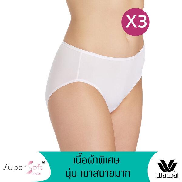วาโก้ กางเกงในนุ่มสบาย ครึ่งตัว (Wacoal super soft Half Panty) รุ่น WU3811 Set 3 ชิ้น สีครีม (CR)