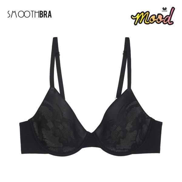 วาโก้มู้ด บราไร้ตะเข็บ เนียนซู้ด Smooth Bra by Wacoal Mood รุ่น MM1H20 สีเทา (GY)