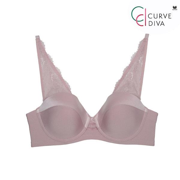วาโก้ บราเก็บกระชับ สาวคัพใหญ่ Wacoal Curve Diva คัพดีเวอร์ รุ่น WB7946 สีชมพูกุหลาบป่า (WR)