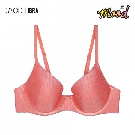 วาโก้มู้ด บราไร้ตะเข็บ เนียนซู้ด Smooth Bra by Wacoal Mood รุ่น MM1H18 สีส้ม (OR)