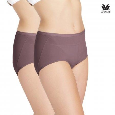 บั้นท้ายย้วย เข้าวิน ช่วยกระชับได้ เลือกใส่ U-Fit Wacoal Panty Secret Support : รุ่น U-fit WU4937 Set 2 ชิ้น สีน้ำตาลไหม้ (BT) รูปแบบ Short