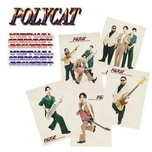 Postcard & Stickers Pack : Polycat Virtual Memory Concert - Smallroom Shop
