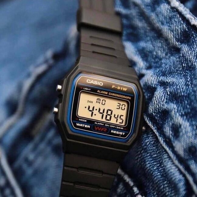 Casio Unisex F-91W-1DG ธานิวัฒน์ ลี
