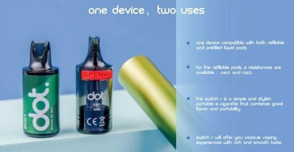 dot switch r pod juice description
