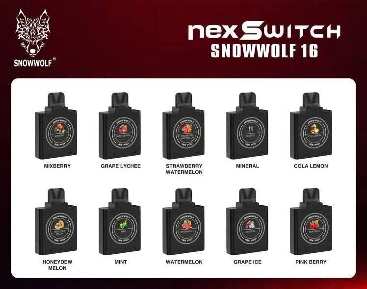 Nex Switch SNOWWOLF 16000 Puffs Pod Juice กลิ่น