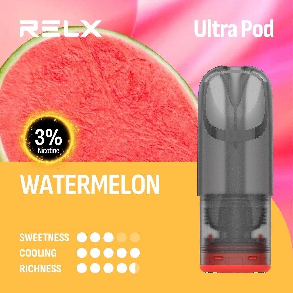 RELX Ultra Pod Juice 2.2ml Nic30/50 | หัวพอตพร้อมน้ำยา - VapeMania Thailand 