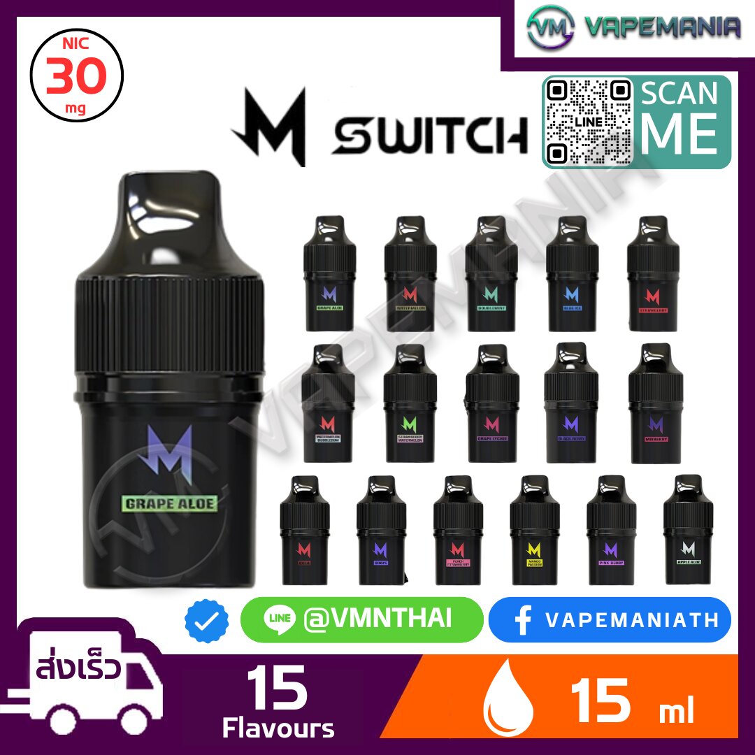 M Switch Pod M Switch 15K Pod Juice หัวรุ่นใหม่ แบบดำทึบ ของแท้ | หัวพอตใช้แล้วทิ้ง ...