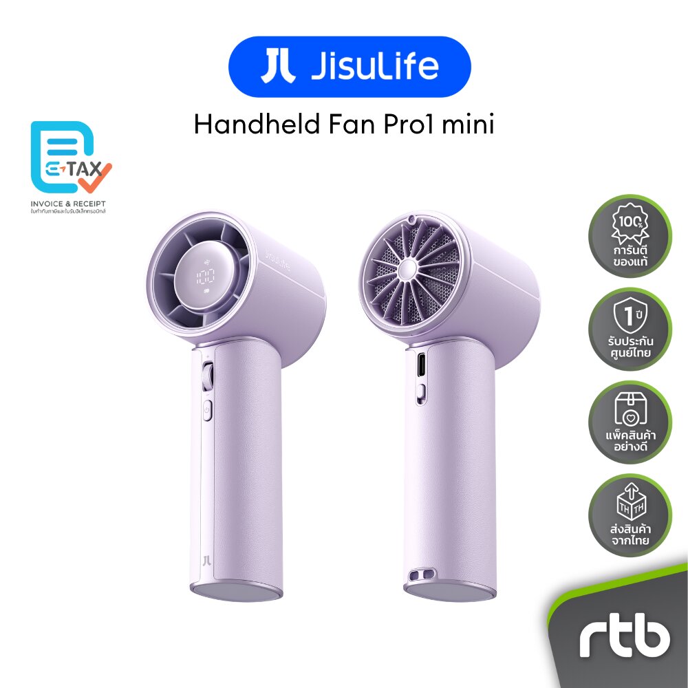 JisuLife Handheld Fan Pro1 Mini พัดลมพกพาพร้อมกลิ่นหอม - RTB