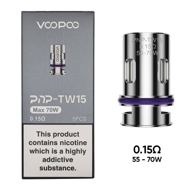 คอยล์สำรอง COIL VOOPOO PnPVM6 และ TW15 0.15 ohm สำหรับ ARGUS PRO