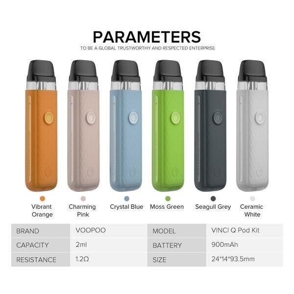 Voopoo Vinci Q Pod Kit [บุหรี่ไฟฟ้า] - VAPOR INDY บุหรี่ไฟฟ้า ราคาถูก อุปกรณ์เลิกบุหรี่