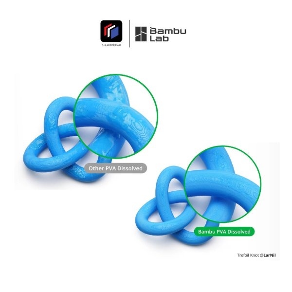 เส้น Bambulab PVA ละลายน้ำ ใช้สร้าง Support กับเส้น PLA / PETG ใส่ใน ...