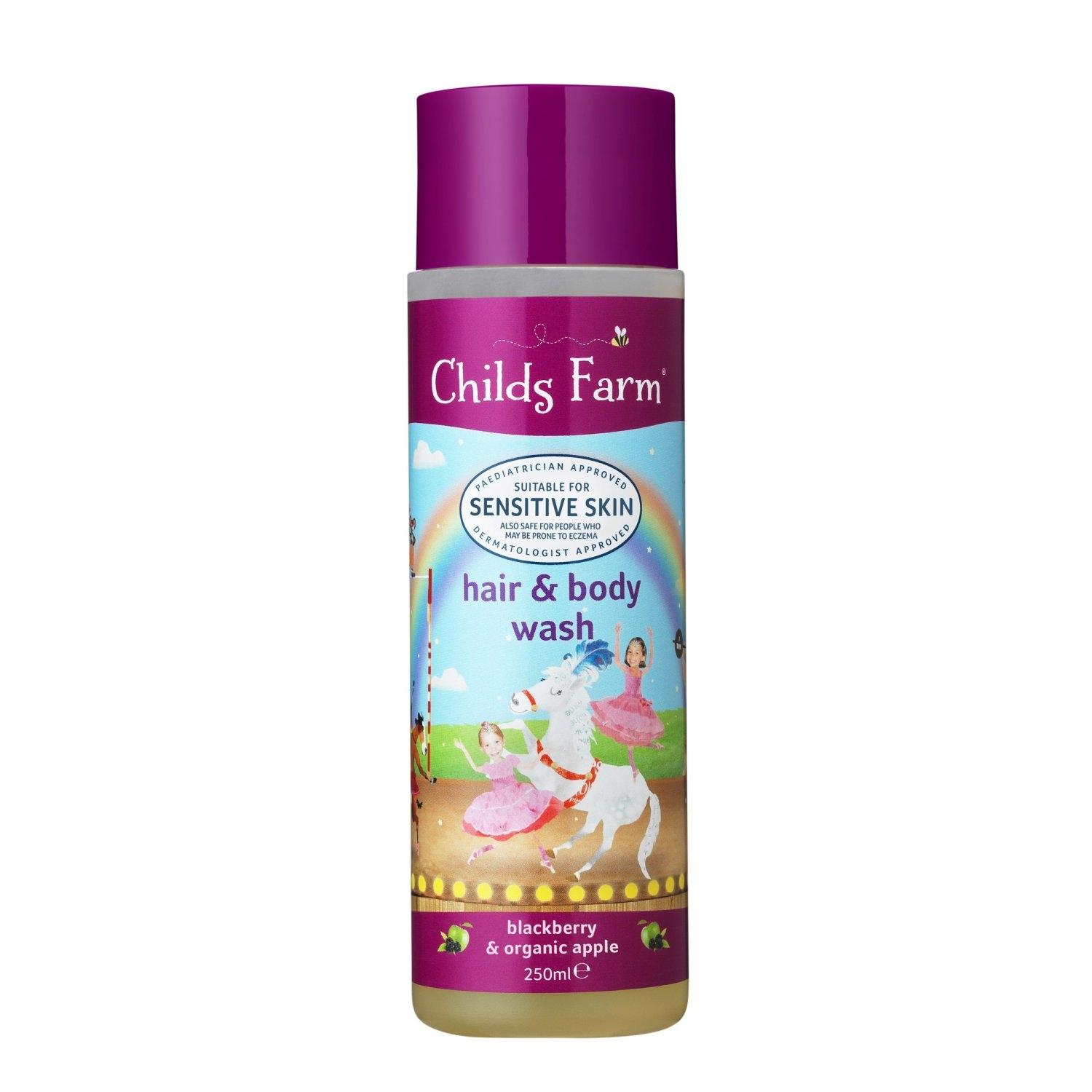Childs Farm Hair & body wash สบู่อาบน้ำและสระผมแบล็คเบอรี่และออร์แกนิคแ