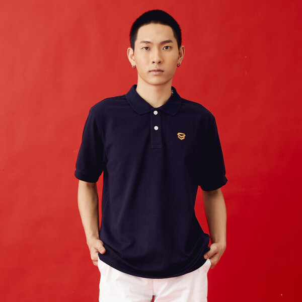 GSX BASIC POLO CODE : 062005(ฺNAVY BLUE) - Grand Sport Shop Online