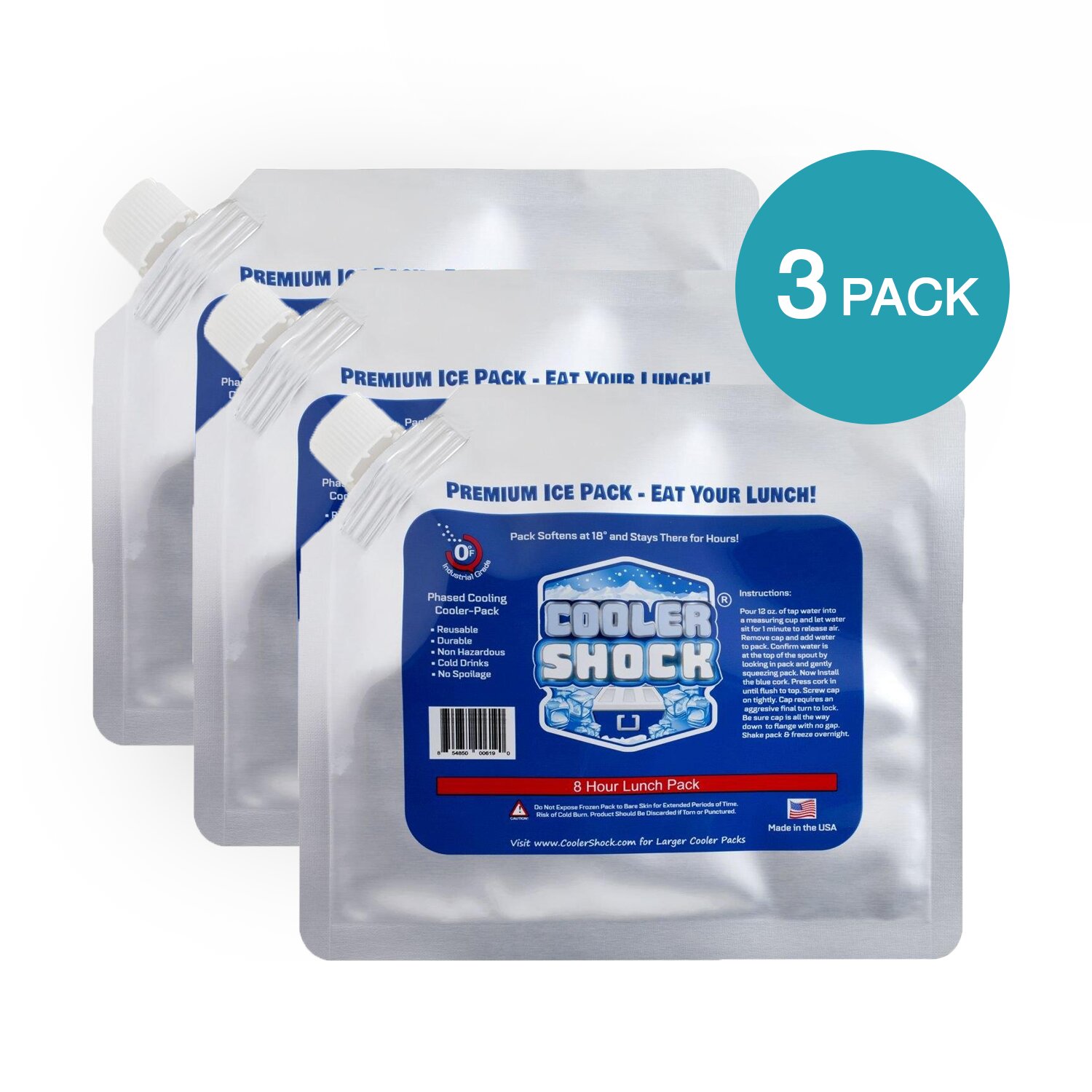 เซ็ตขายดี Cooler Shock Tourit Icepack ไอซ์แพ็คที่เย็นนานที่สุดจาก