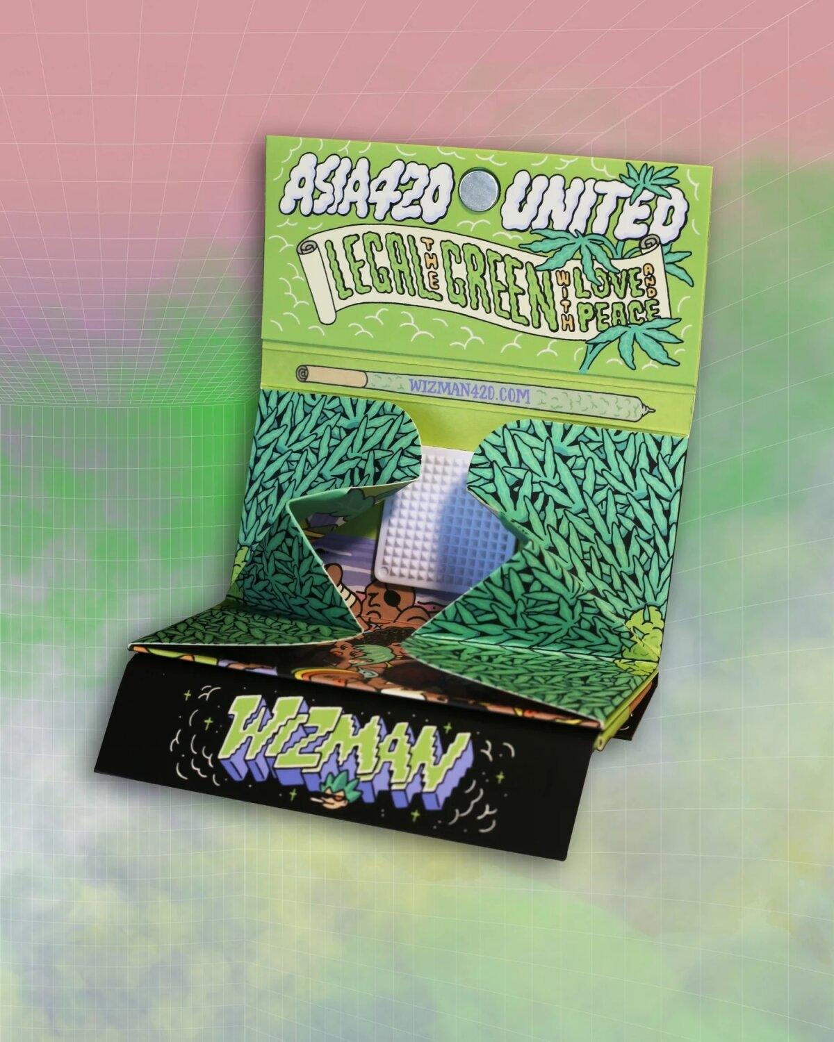 Wizman420 Asia420 United Rolling Paper กระดาษโรล 32ชุด/pack Shisha Chic