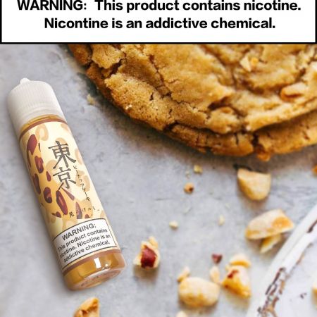 Tokyo Peanut Banana Cake - โตเกียวเค้กกล้วยถั่วลิสง(เย็น) (USA) 60ml 3mg Max VG