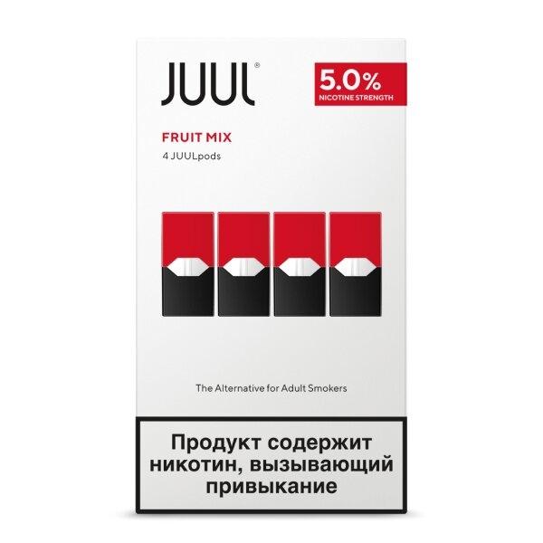 JUUL Pods - FRUIT MIX 5% (ผลไม้รวม grapes, peaches, and berries) กล่องละ4ตัว แท้USA