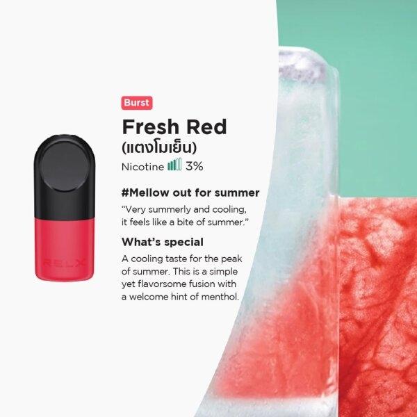 RELX Pod Pro (Infinity,Essential) - Fresh Red(Watermelon) 2ml Nic3% กล่อง1ตัว