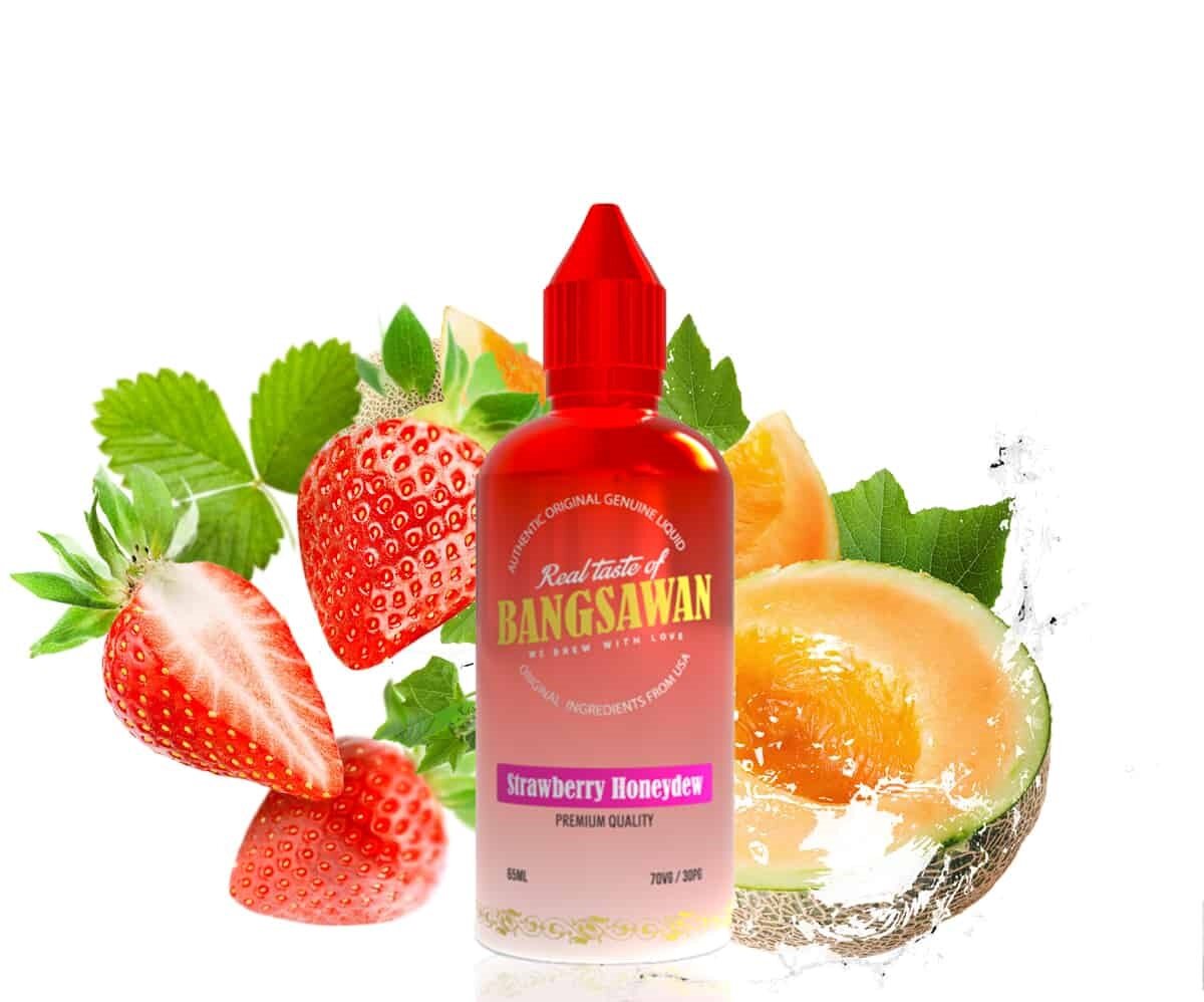 [FREEBASE]Bangsawan Strawberry Honeydew ขนาด65ML 6mg กลิ่นใหม่