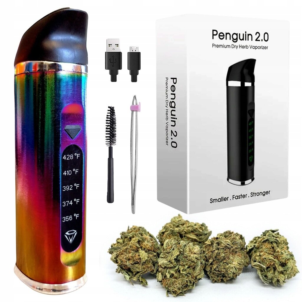 Penguin 2.0 Dry Herb Vaporizer ใช้กับดอกกัญชา , ใบยาสูบ Shisha Chic