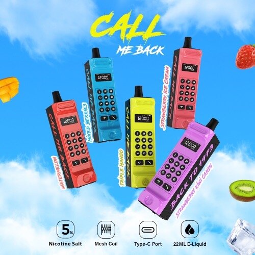 [PODDIS]VAPMOD Call me back 12000Puffs 22ML 650mAh Nic5 Disposable SC