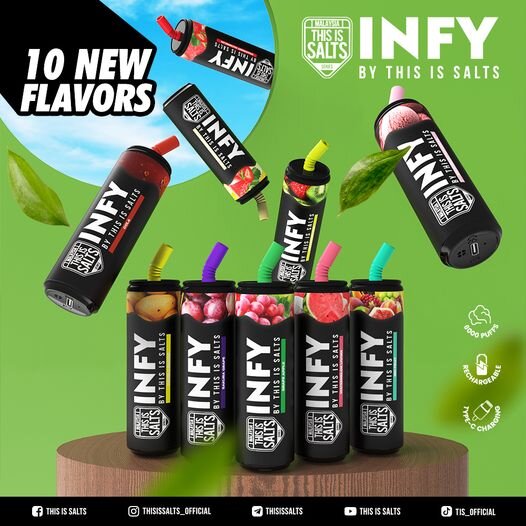 [PODDIS]INFY 6000 PUFFS Disposable Pod Nic3 (30mg) 15ML ชาร์จได้