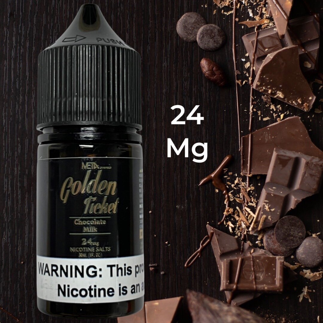 [SALTNIC]Golden Ticket Salt Nic Chocolate Milk BY Met4 30ML 24/48mg