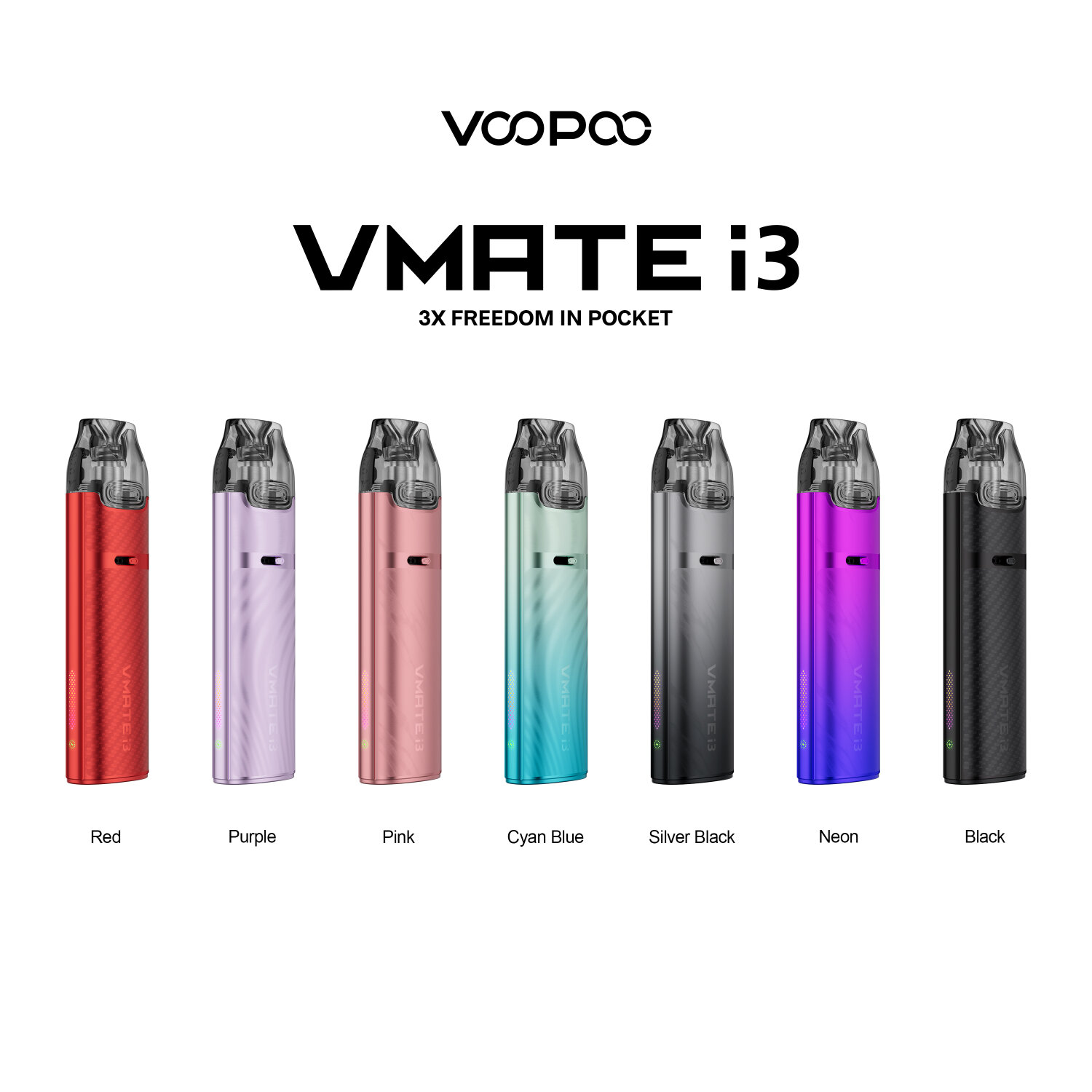[PODSYSTEM] VOOPOO Vmate i3 Pod Kit 3ml 30W 1500mAh แท้