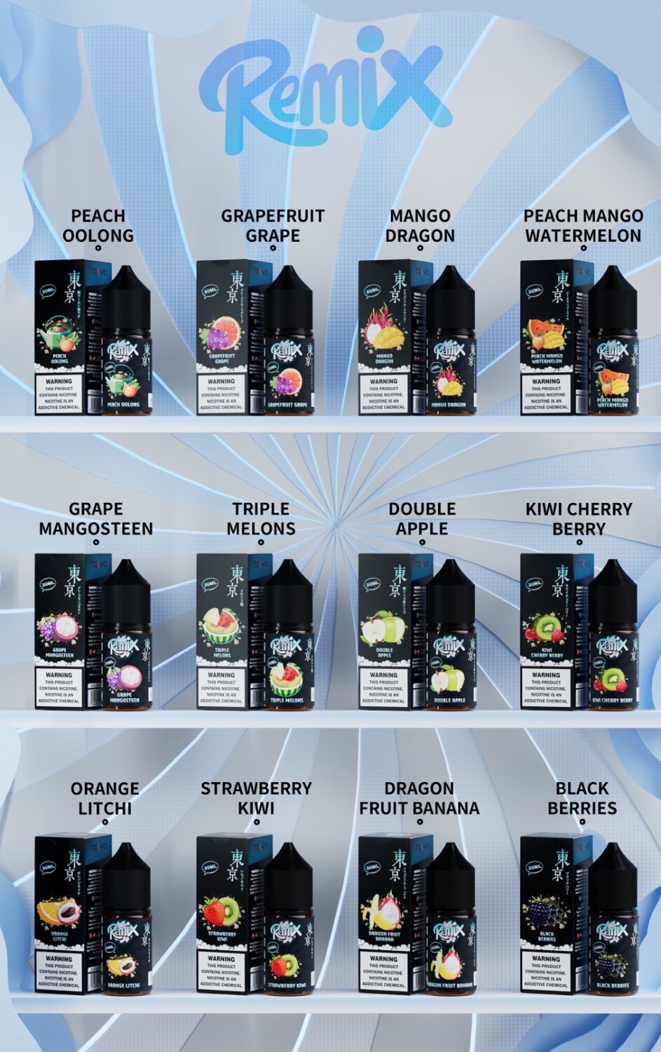 [SALTNIC]Tokyo Remix Salt (USA) แท้ 30ml 35mg/50mg