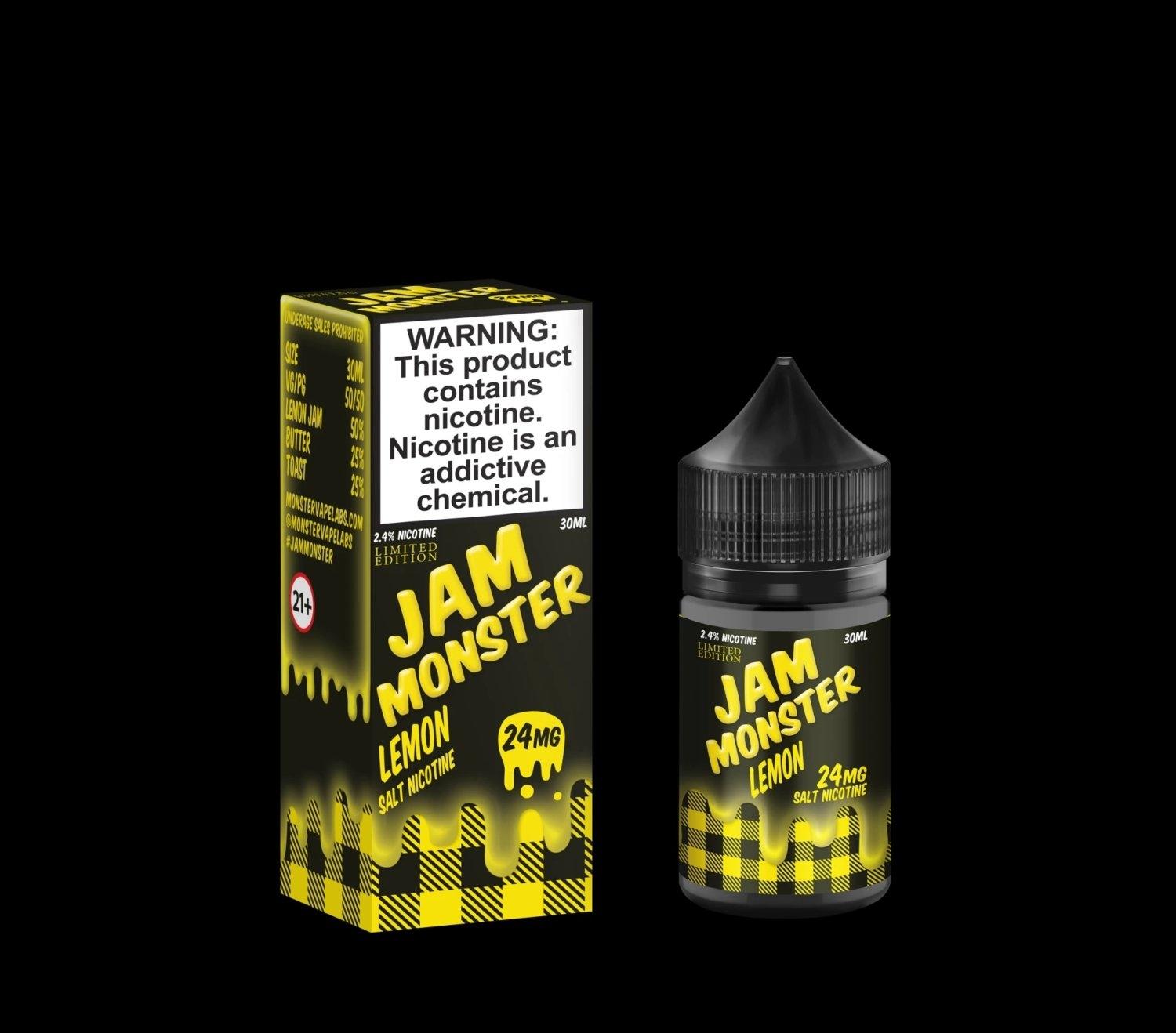 [SALTNIC]JAM MONSTER(Salt Nic) LEMON 30ml 24mg/48mg (USA) Shisha Chic