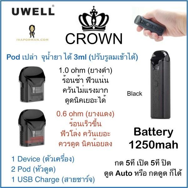 CROWN KIT Black (มีคลิป)