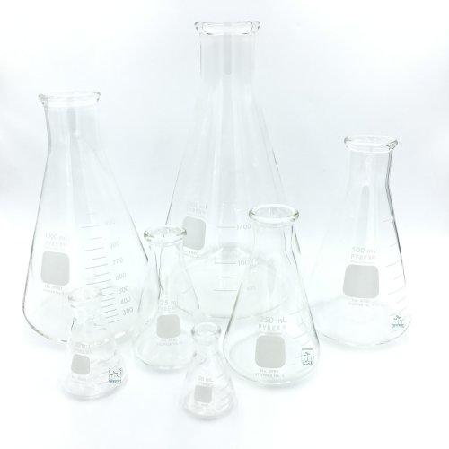 ขวดรูปชมพู่ Erlenmeyer Flask 1000 ml. 49801L Pyrex Plant Tissue