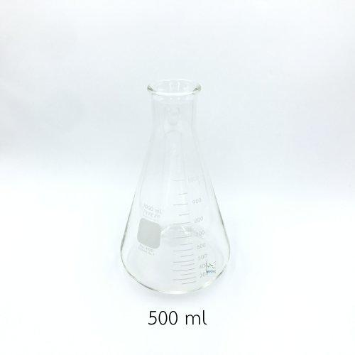 ขวดรูปชมพู่ Erlenmeyer Flask 500 ml. 4980500 Pyrex Plant Tissue
