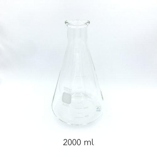 ขวดรูปชมพู่ Erlenmeyer Flask 2000 ml. 49802L Pyrex Plant Tissue