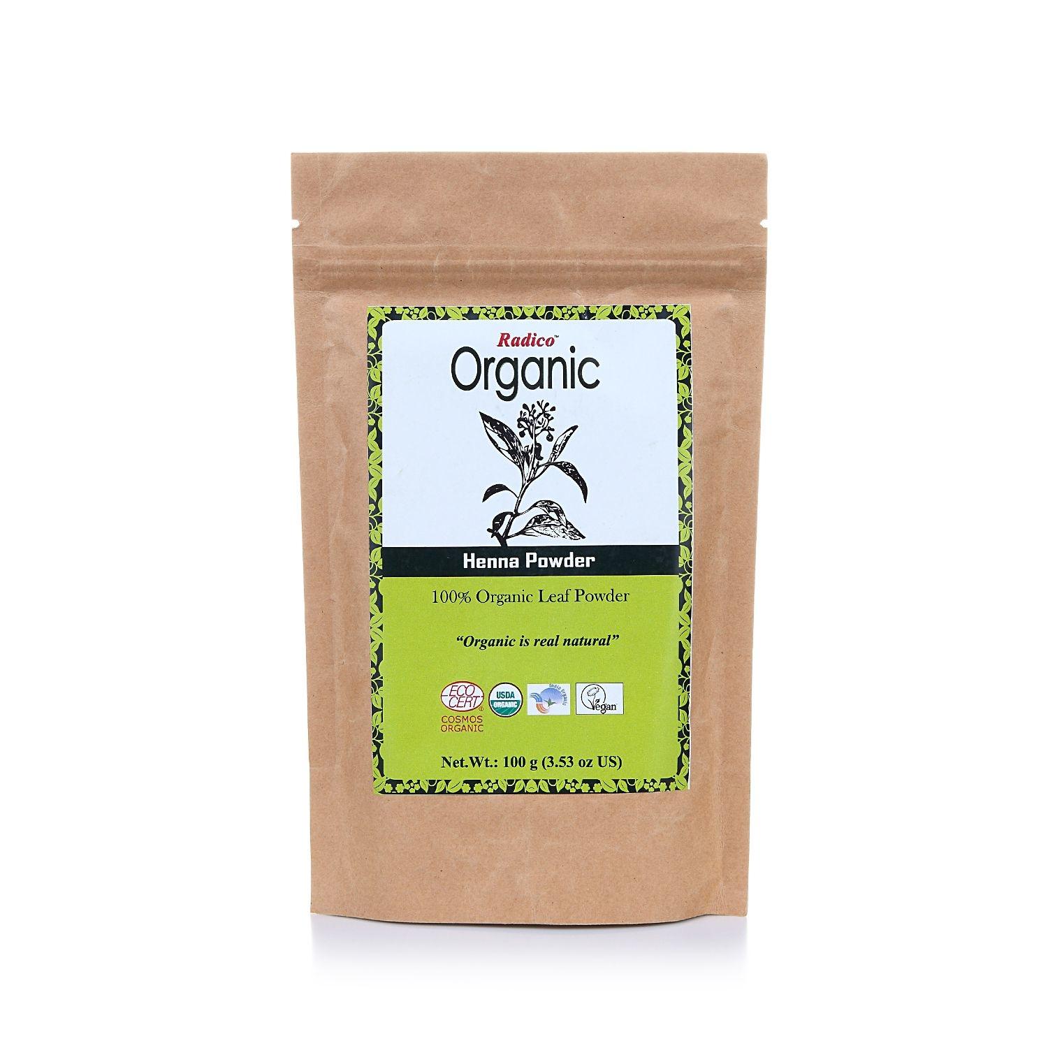 RADICO ORGANIC HENNA POWDER 100g Radico Organic Hair Colors Thailand