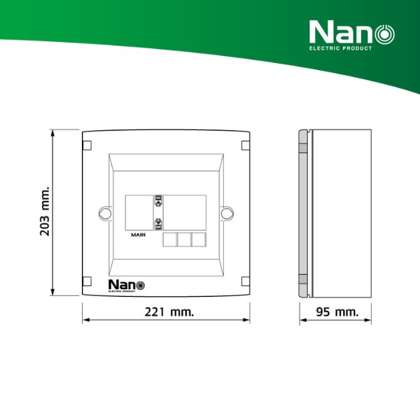 NANO ตู้คอนซูมเมอร์ยูนิต (LS Series-Plug on) MCB 2 Pole 10 kA + ลูกย่อย ...