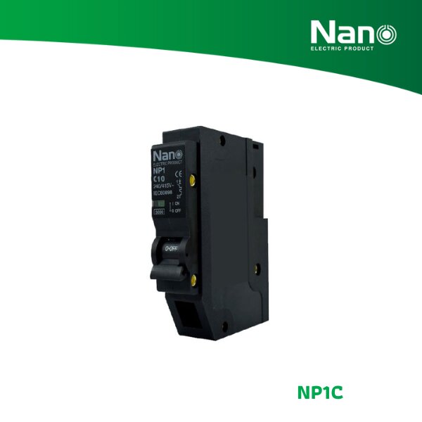 NANO เซอร์กิตเบรกเกอร์ปลั๊กออน (Plug-on) 2 Pole 50A 10kA (1 ชิ้น/กล่อง ...