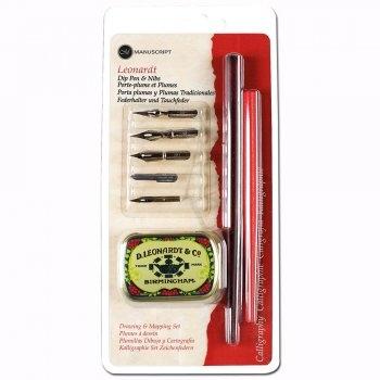 Leonardt Drawing Mapping Dip Pen Nib Set The PIPS Cafe'