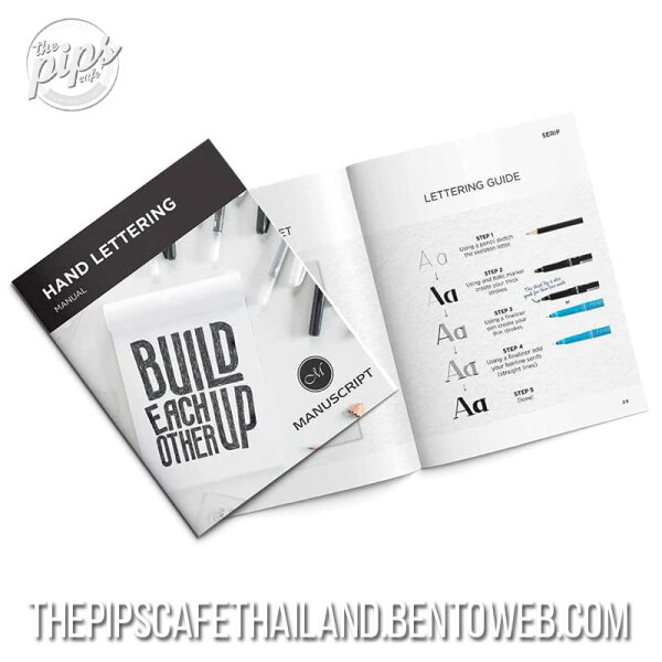 Manuscript : Class Hand Lettering Kit - Teach Yourself - The PIPS Cafe'