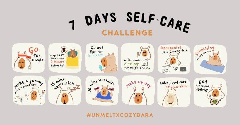 Capybara Self-care Challenge Capybara Self-care Challenge