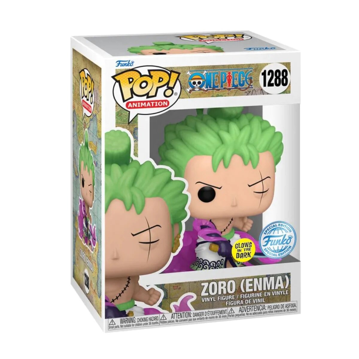 Pre Order Funko POP Zoro with Enma 1288 (Glowinthedark) One Piece International Exclusive