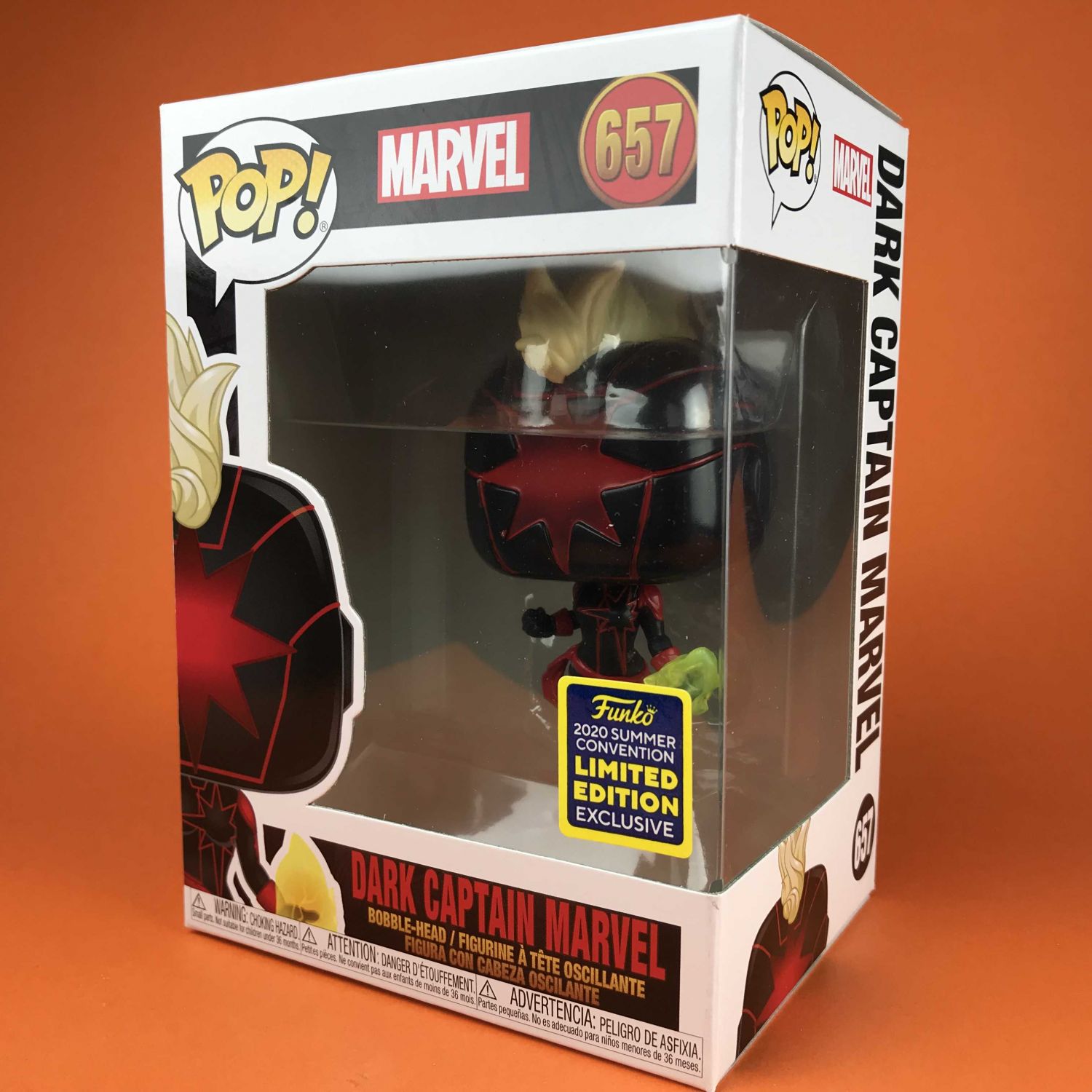 dark captain marvel funko pop