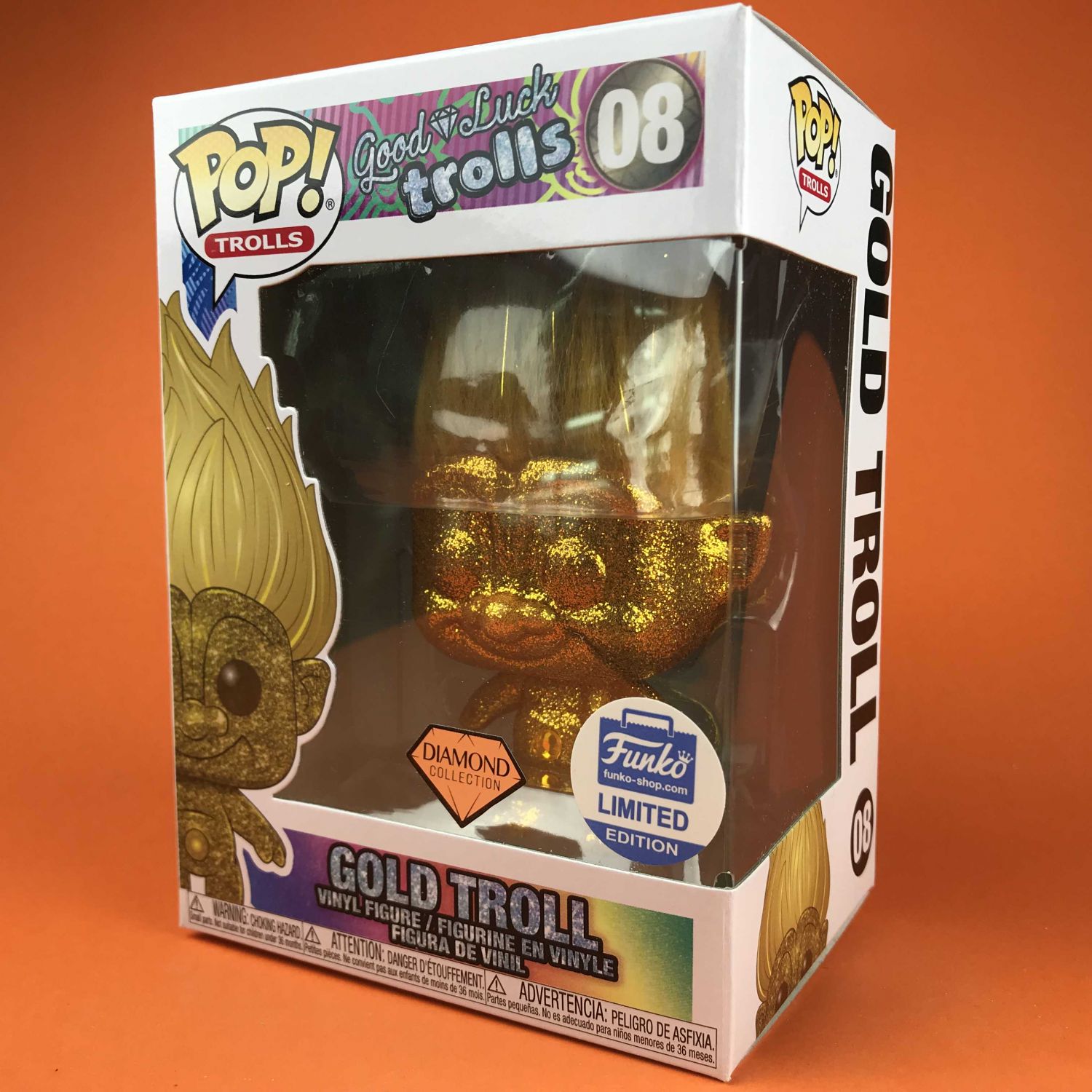 funko pop gold troll
