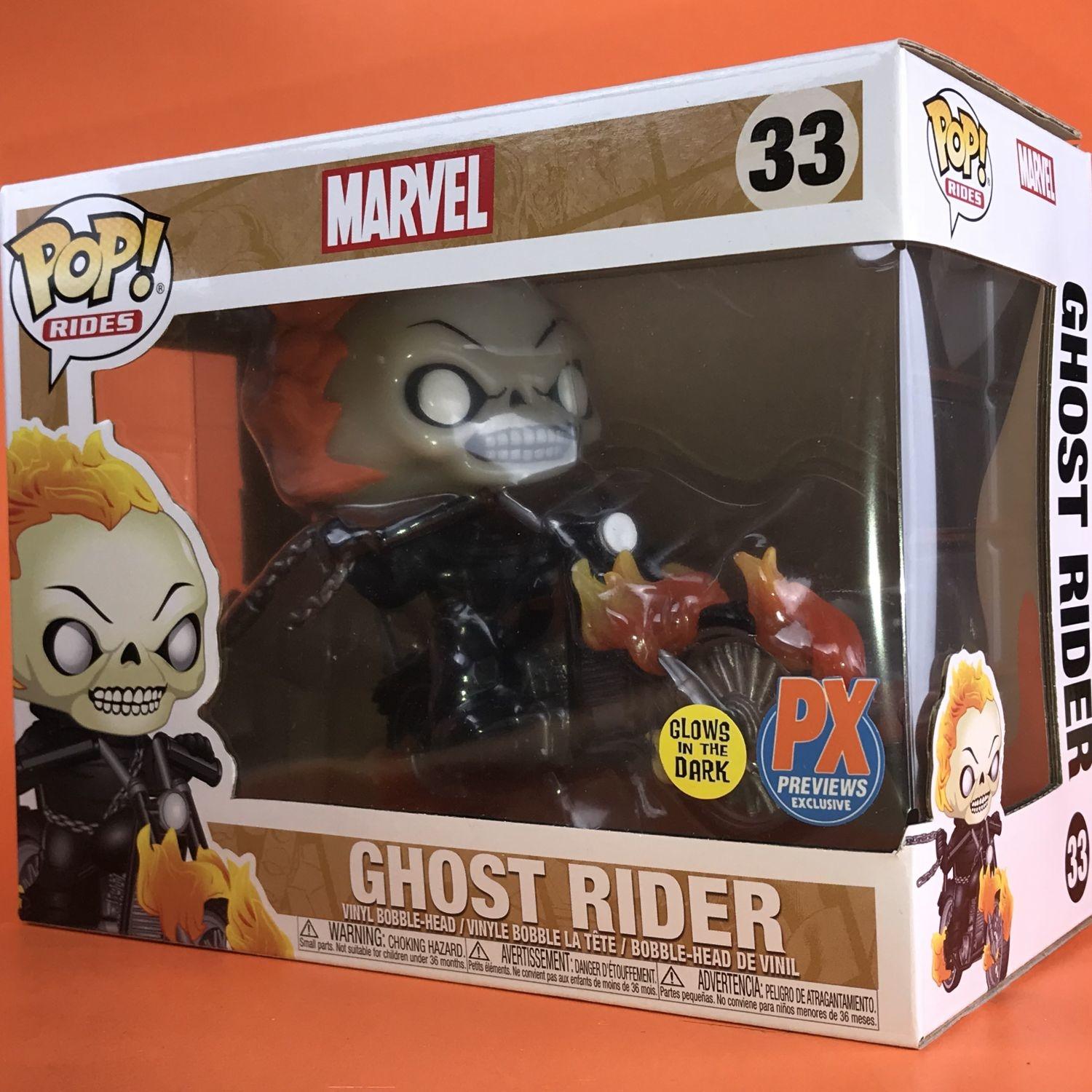 Funko Pop Ghost Rider Glows In The Dark Px 33 The Ant Toy Store
